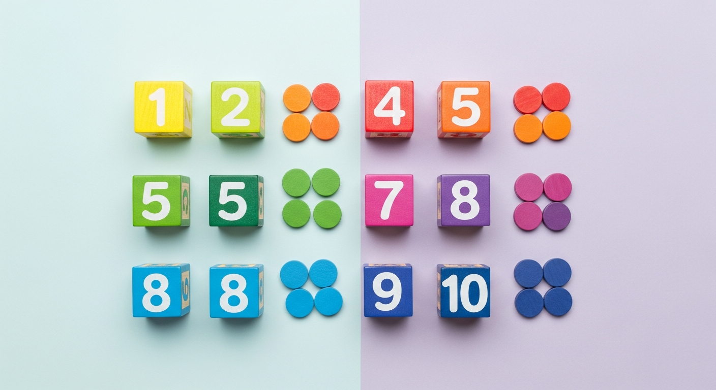 Repeating colour and shape patterns for early maths at home